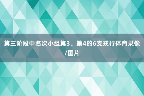 第三阶段中名次小组第3、第4的6支戎行体育录像/图片